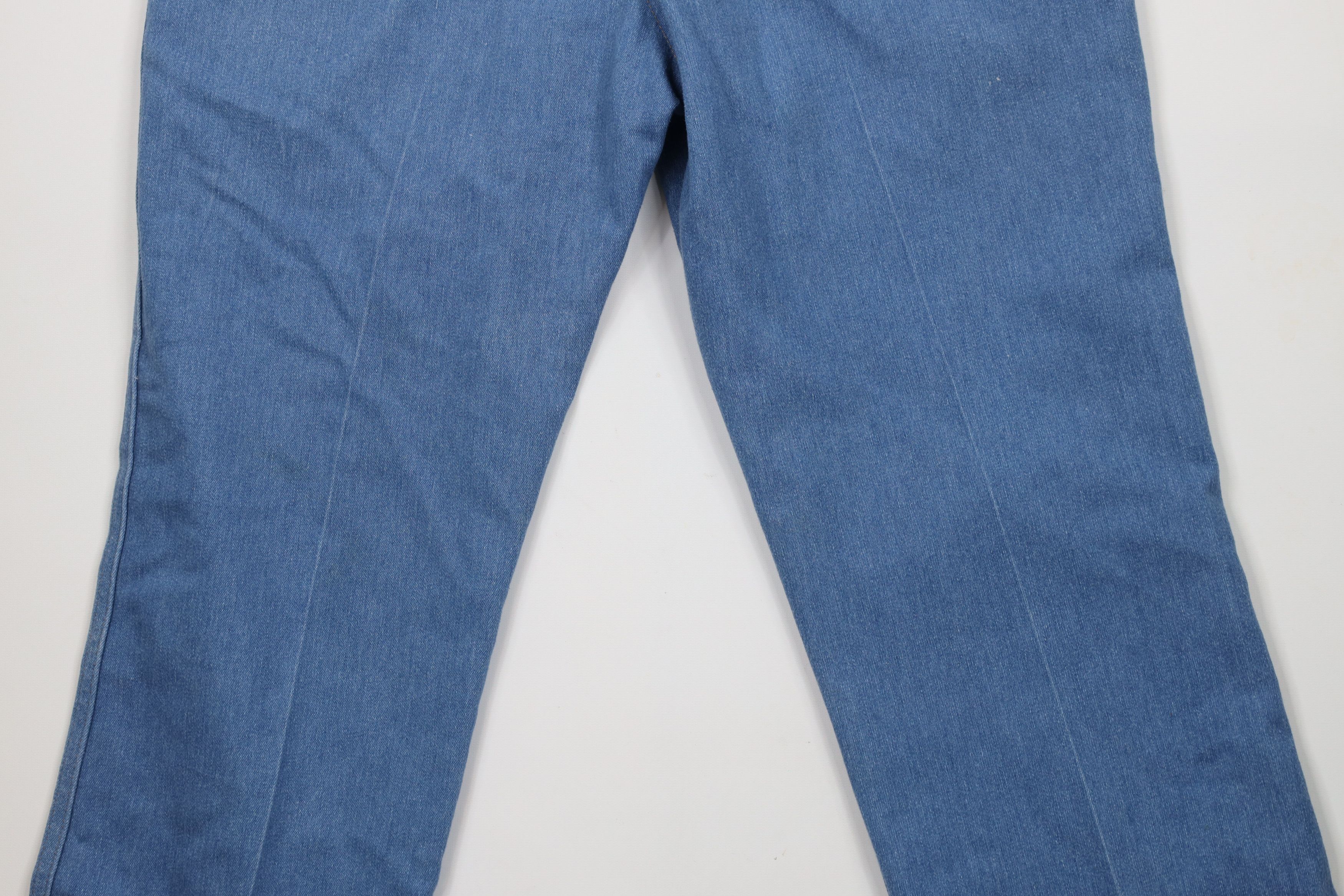Vintage × Wrangler Vintage 90s Wrangler Flared Wide Leg Cowboy Denim Jeans Size US 38 / EU 54 - 13 Thumbnail