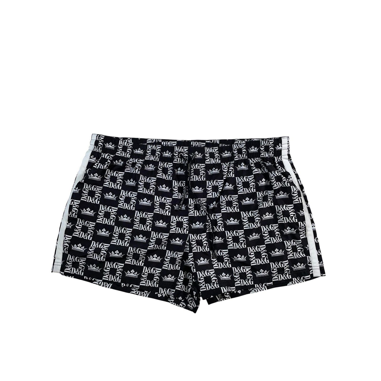 Dolce & Gabbana D&G Black & White Short All Over Swim Trunks Size US 36 / EU 52 - 2 Thumbnail