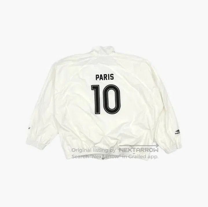 Balenciaga Balenciaga White Letter Print Zip Jacket. Size US L / EU 52-54 / 3 - 3 Thumbnail