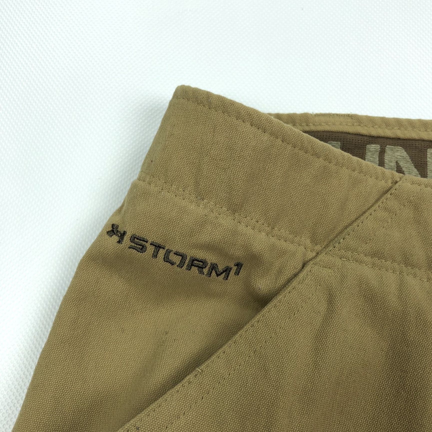 Under Armour Under Armour Men Cargo Pants 38x32 Khaki Tan Storm1 Outdoor Hiking Pockets Water Resistant Relaxed Button Zipper Size US 38 / EU 54 - 4 Thumbnail