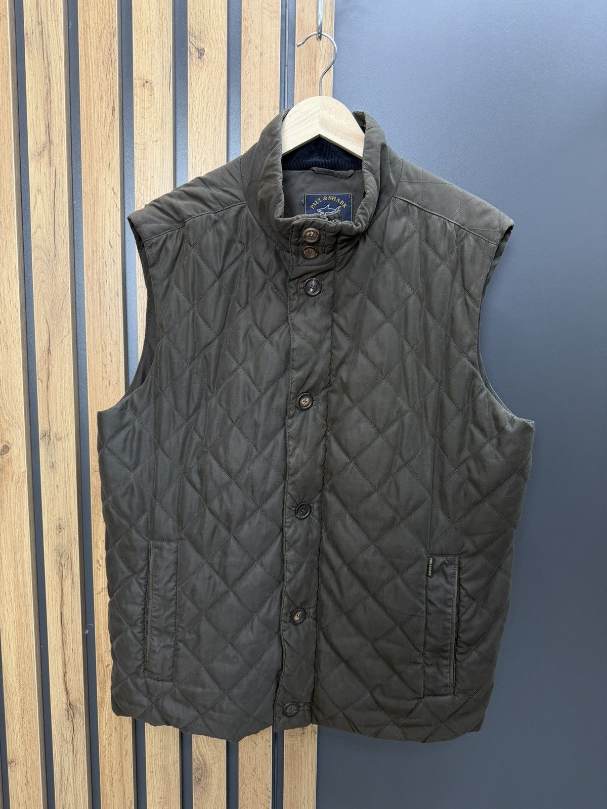 Paul & Shark Paul & Shark Yachting Quilted Vest Brown Mens Size L Size US L / EU 52-54 / 3 - 2 Thumbnail