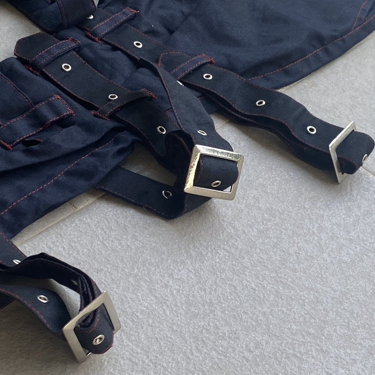 Seditionaries Men Bondage black strap pants alternative punk Size US 28 / EU 44 - 8 Thumbnail