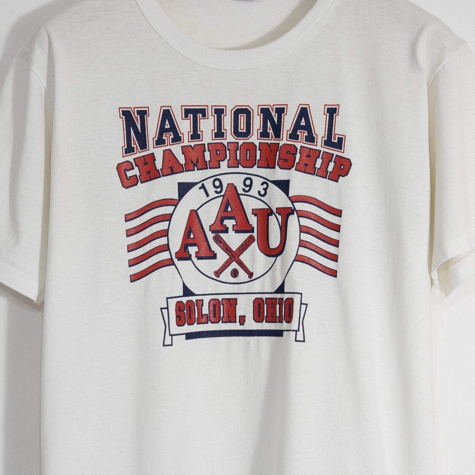 Vintage Vintage 90s AAU Ohio Baseball T Shirt L - National Champion Size US L / EU 52-54 / 3 - 3 Thumbnail