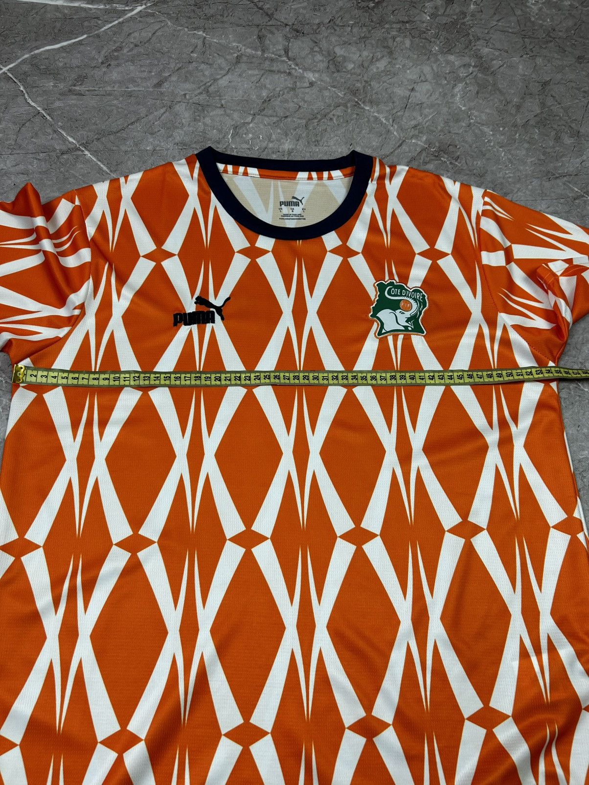 Puma Cote D'Ivoire 2017 Ivory Coast Africa Football Shirt Rare Size US L / EU 52-54 / 3 - 8 Thumbnail