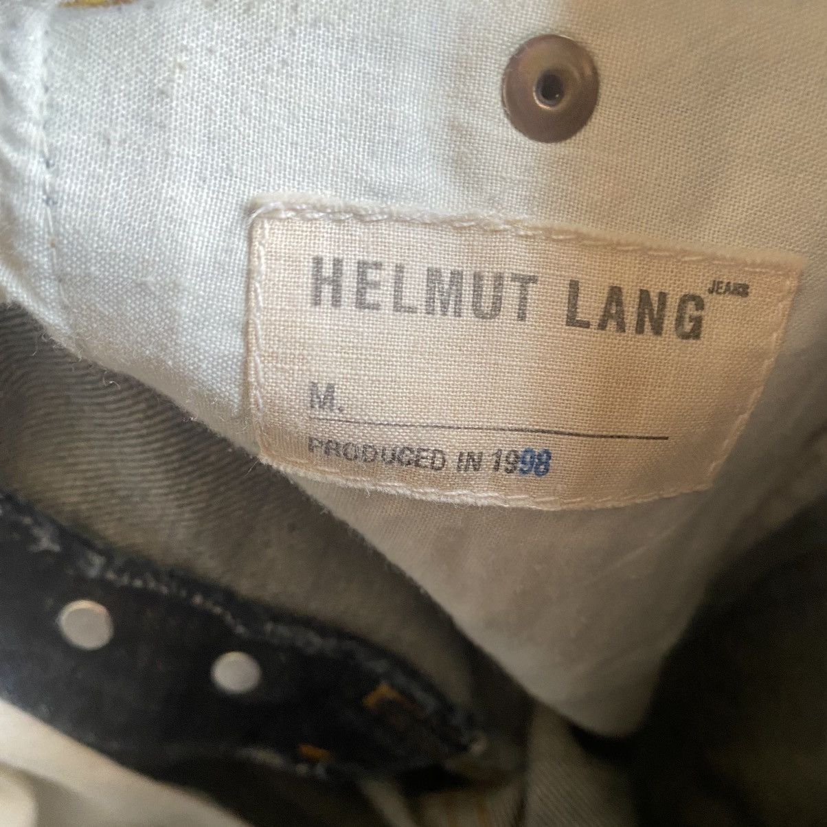 Helmut Lang Archive 1998 Raw Denim Un hem Size US 30 / EU 46 - 8 Thumbnail