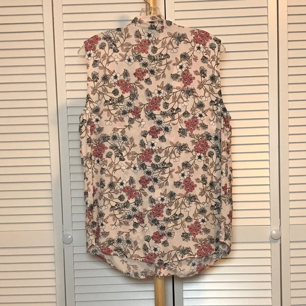 Other Liz Claiborne Floral Collared Career Women Blouse L Size L / US 10 / IT 46 - 2 Thumbnail