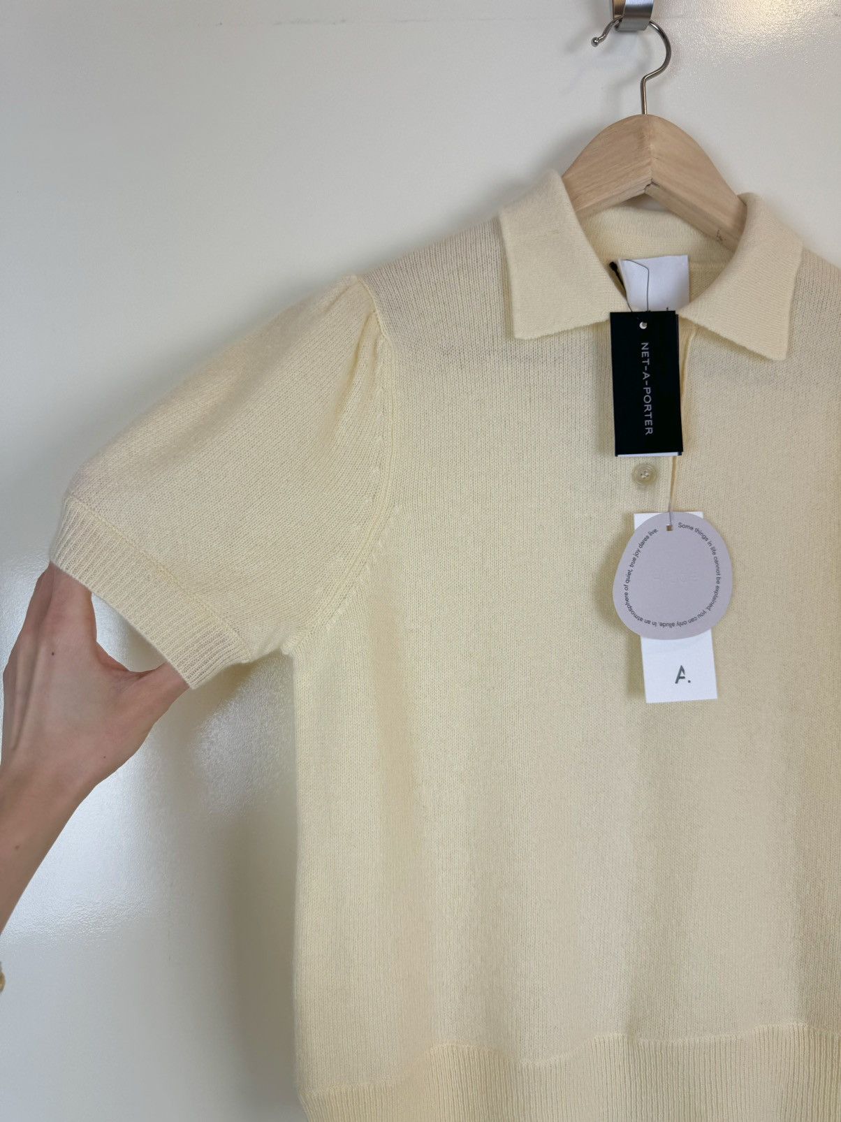 Allude Allude cashmere yellow polo sweater Brunello Cucinelli Size S / US 4 / IT 40 - 3 Thumbnail