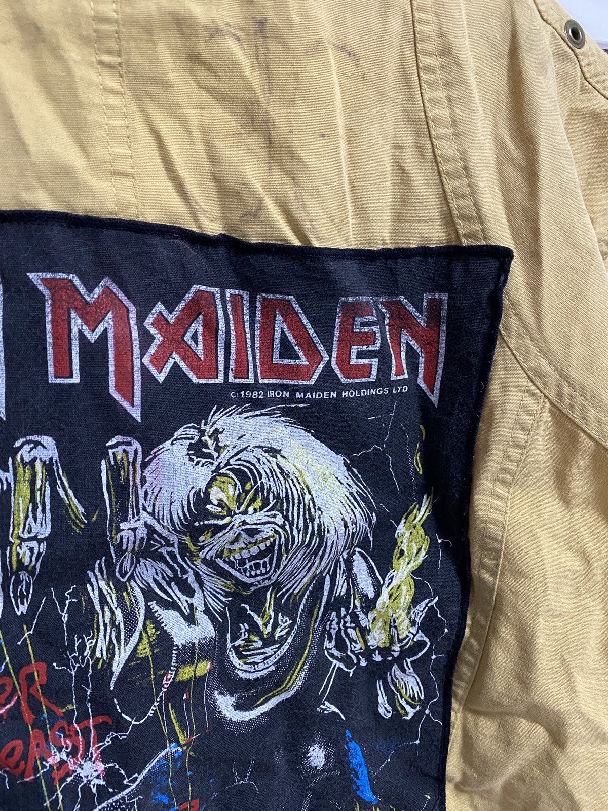 Band Tees × Iron Maiden × Vintage 🎸 Vintage Custom Vest Iron Maiden 1982 Size US M / EU 48-50 / 2 - 3 Thumbnail