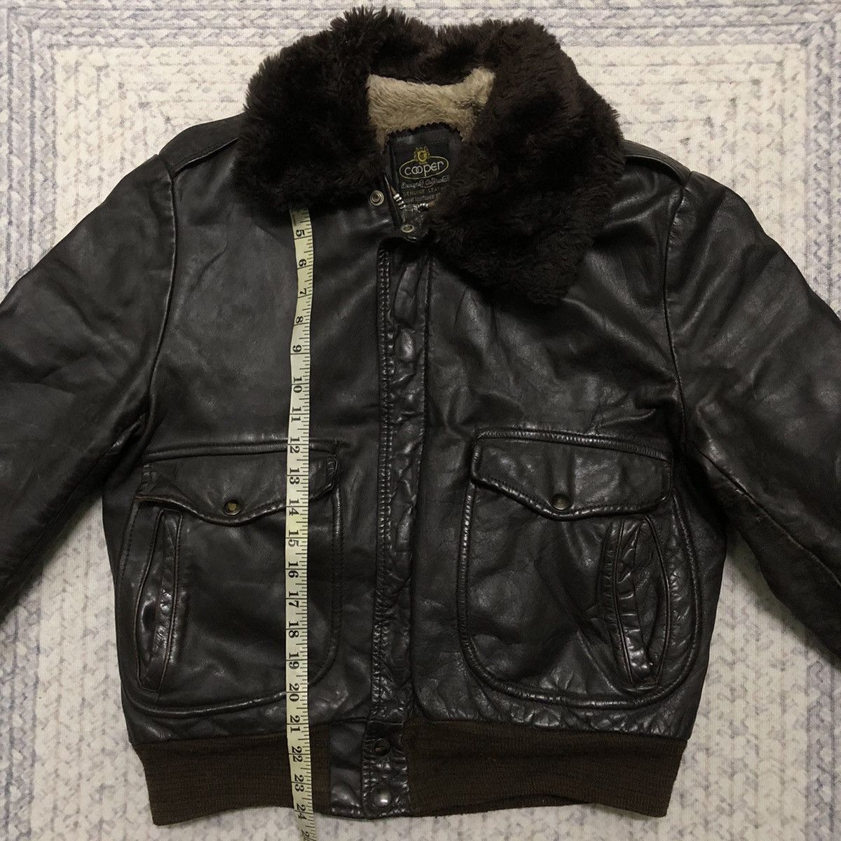 Cooper × Vintage Rare Distressed Vintage Cooper Sportswear Leather Jacket Size US M / EU 48-50 / 2 - 19 Thumbnail
