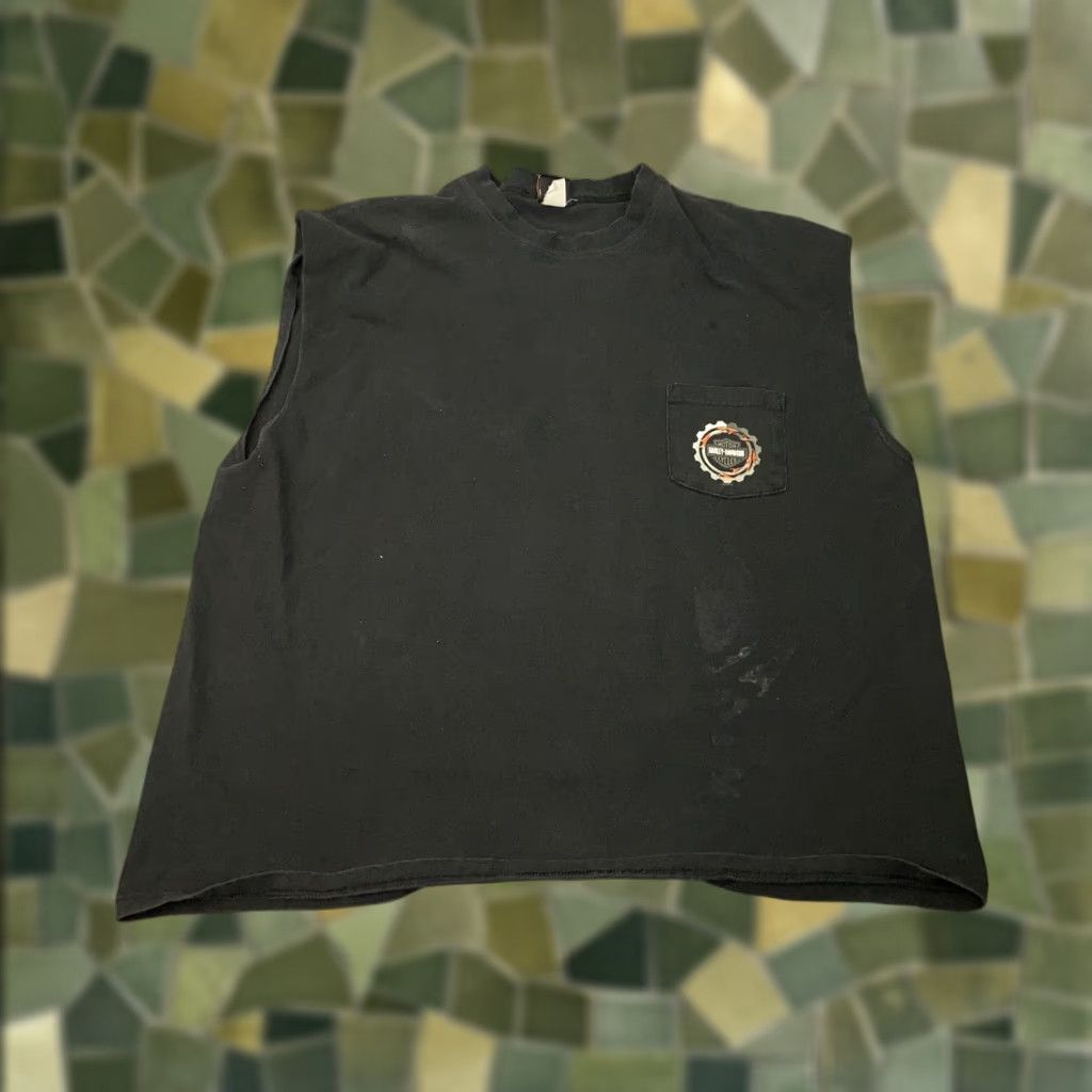 Harley Davidson Harley-Davidson Shirt Mens 3XL Black Daytona Beach Motorcycle Sleeveless Tank 2000s Size US XXL / EU 58 / 5 - 1 Thumbnail