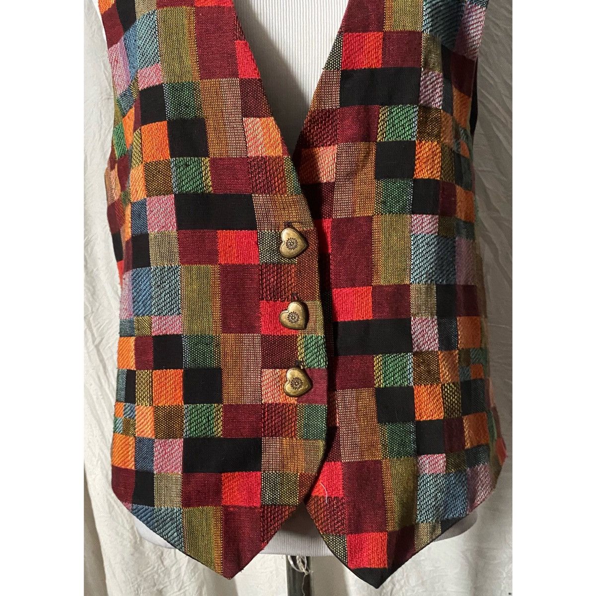 Vintage The Limited, Vintage, Plaid, Festive, Sleeveless Vest, OSFM Size ONE SIZE - 4 Thumbnail
