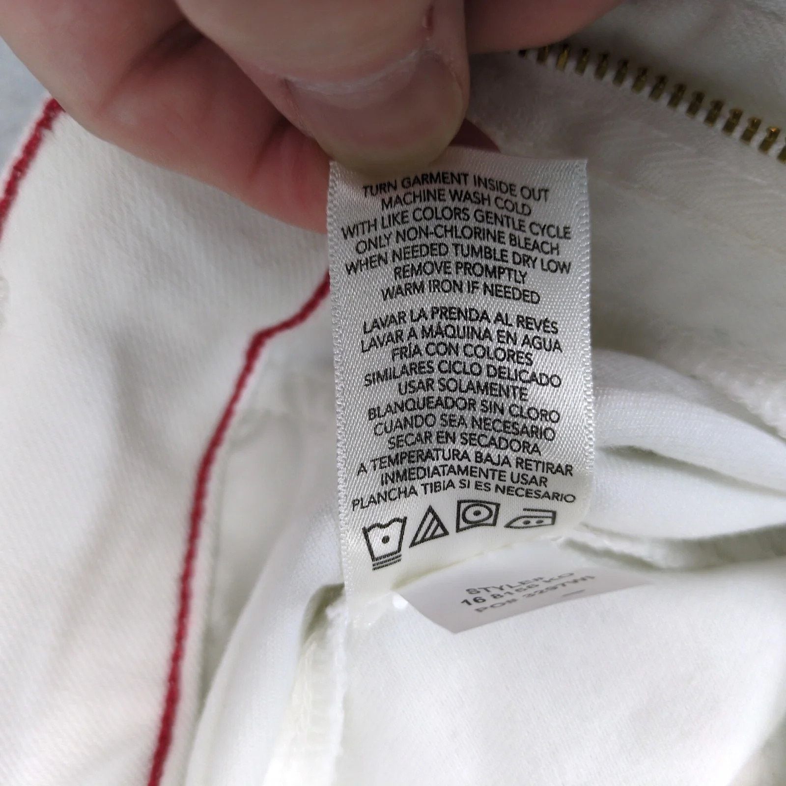 Other EV1 Allie Wide Leg White Jeans Women's 2 Cropped 27x23" Size 26" / US 2 / IT 38 - 9 Thumbnail