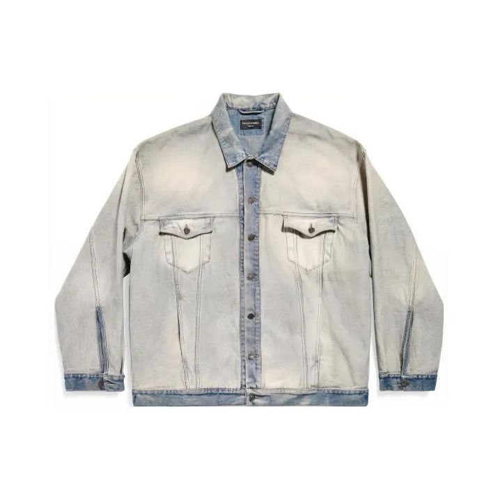 Balenciaga Balenciaga Vintage Logo Denim Jacket Size US M / EU 48-50 / 2 - 1 Thumbnail