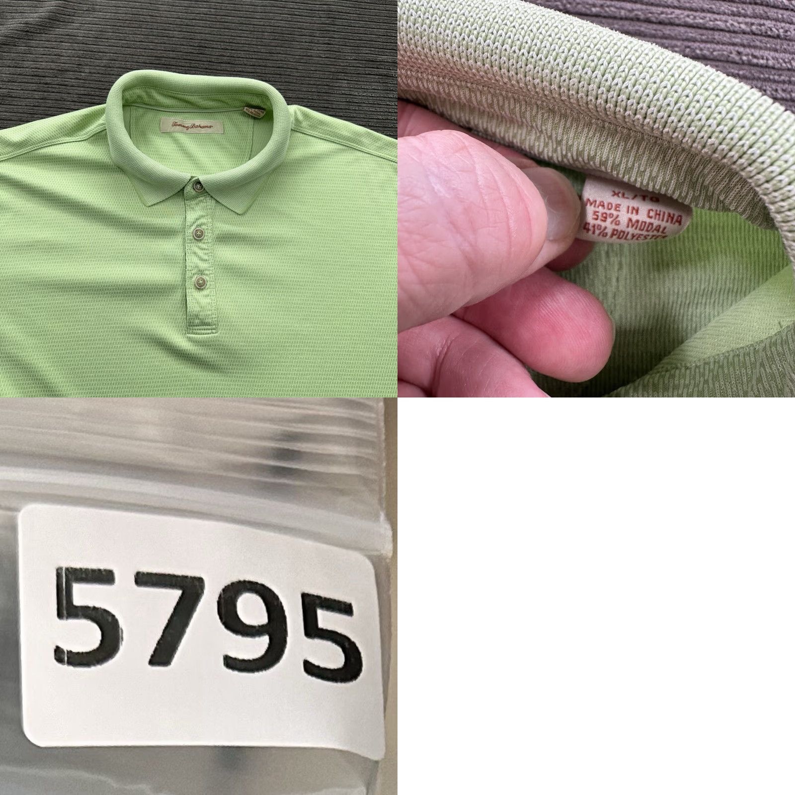 Tommy Bahama Tommy Bahama Polo Shirt Men XL Green Modal Golf Weekend Travel Shirt Polo Golfing Outdoor Casual Mens XL Green Size US XL / EU 56 / 4 - 8 Thumbnail