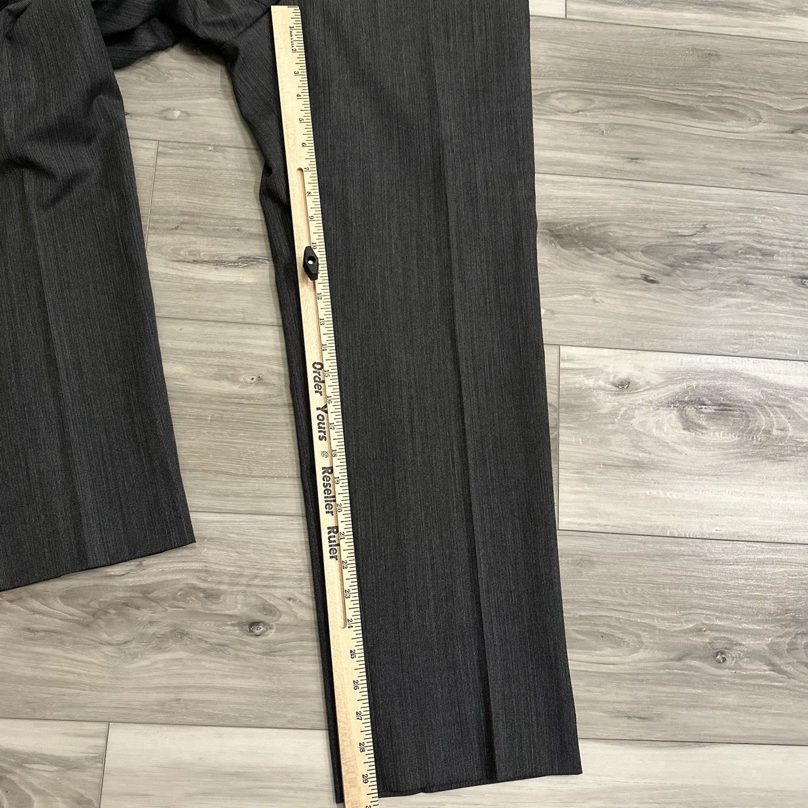 Hart Schaffner Marx Hart Schaffner Marx Suit Mens 42R Charcoal Black 2 PC NWT Size 42R - 19 Thumbnail