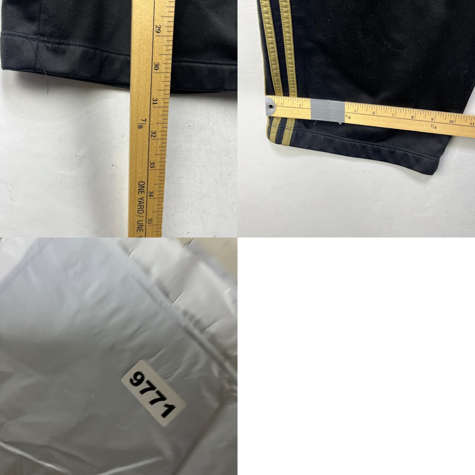 Adidas VINTAGE Adidas Baggy Track Pants Large Pants Men 34 Black 90s Cargo Pocket 5-Pocket Logo Size US 33 - 8 Thumbnail