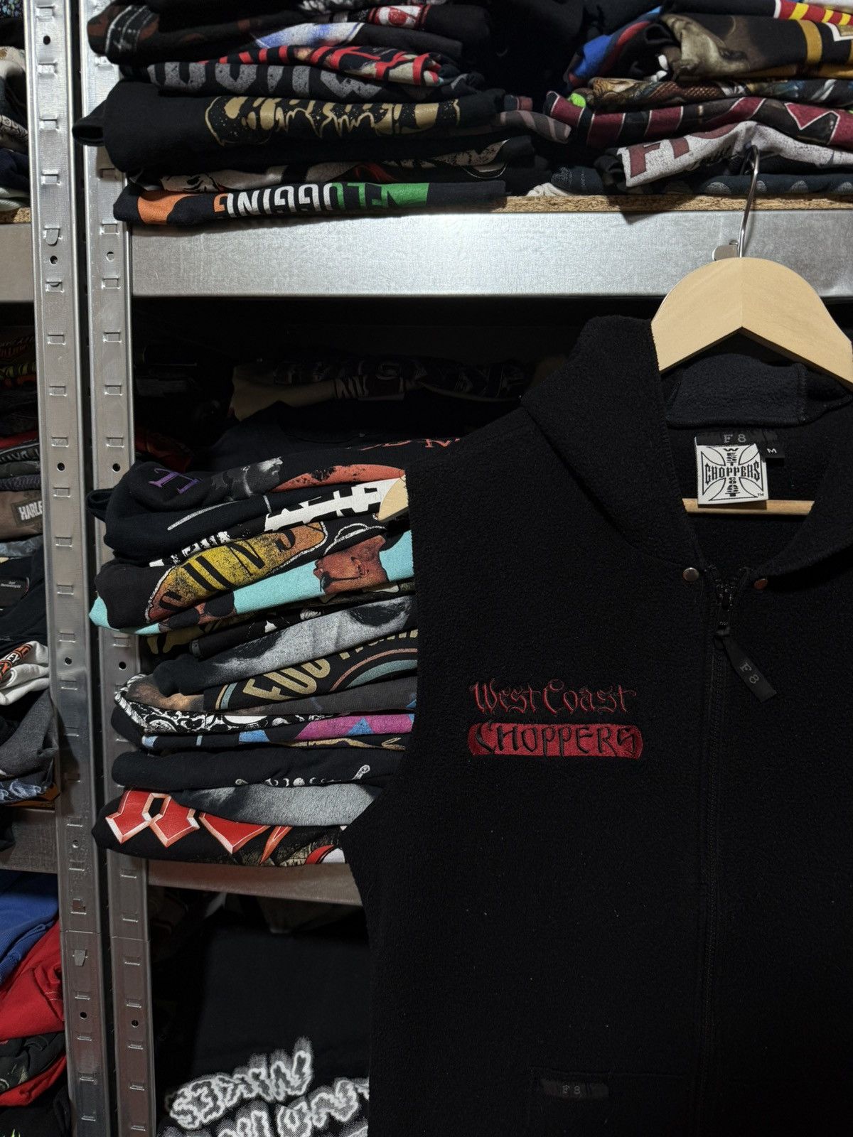 West Coast Choppers Vintage 90’s West Coast Choppers Flame Hooded Vest Y2K Hype Size US M / EU 48-50 / 2 - 4 Thumbnail
