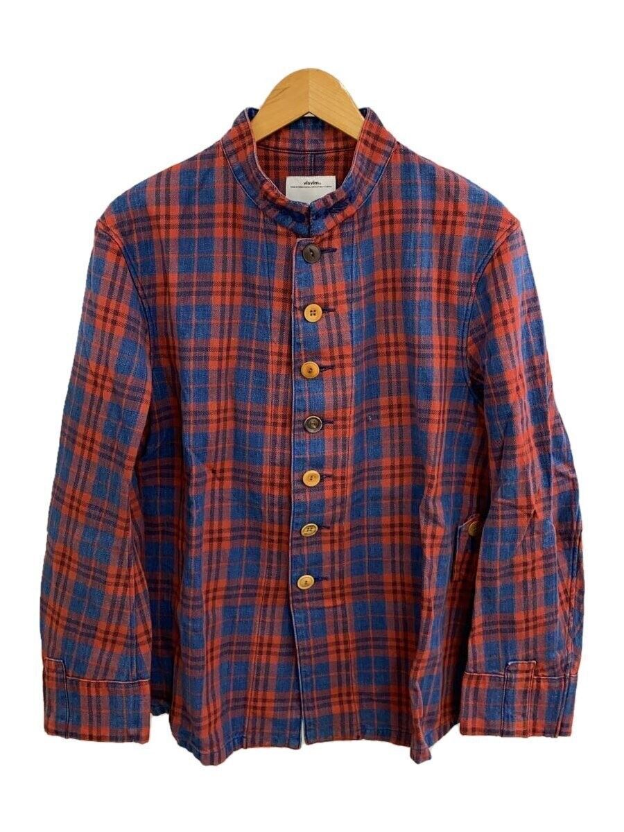 Visvim [3] Lugli Jacket Indigo Check in Red (AW14) Size US L / EU 52-54 / 3 - 11 Thumbnail