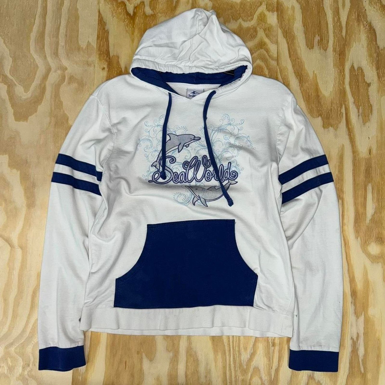 Vintage Small - Vintage y2k femme seaworld womens lightweight hoodie Size S / US 4 / IT 40 - 1 Thumbnail