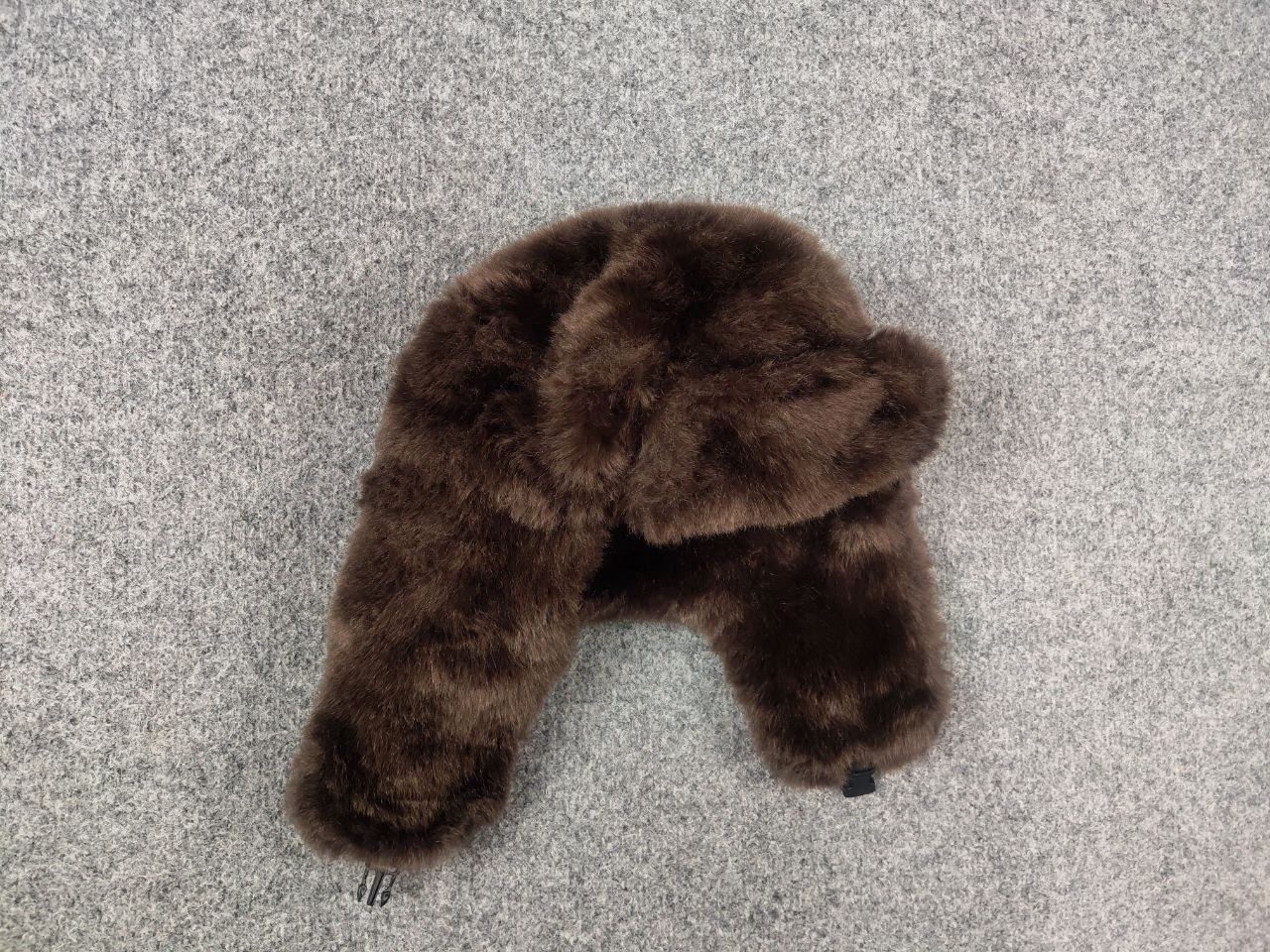 Japanese Brand Vintage Y2K Fuzzy Fur Ushanka Hat Brown faded l.g.b. Style Size ONE SIZE - 4 Thumbnail