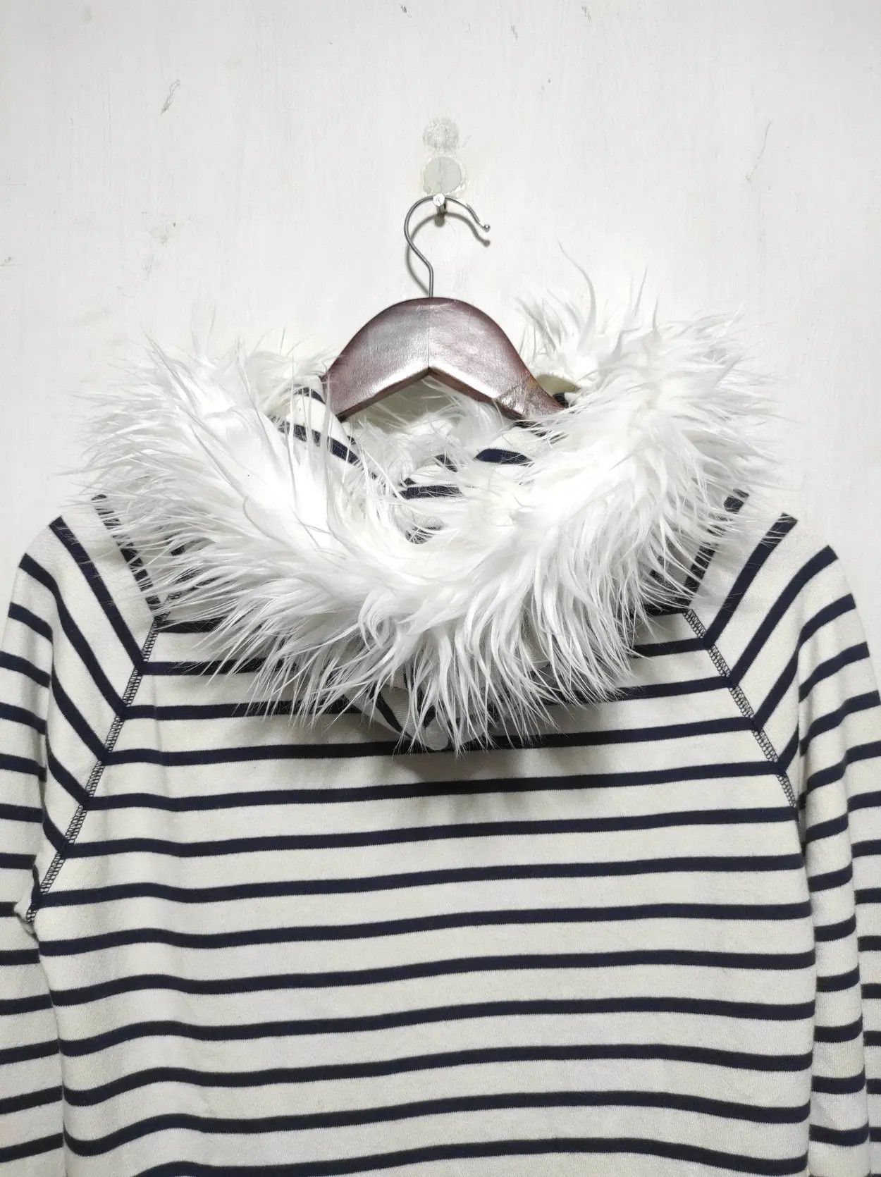 Gap Gap Stripe fur hoodie ifsix LGB style Size US XXS / EU 40 - 15 Thumbnail