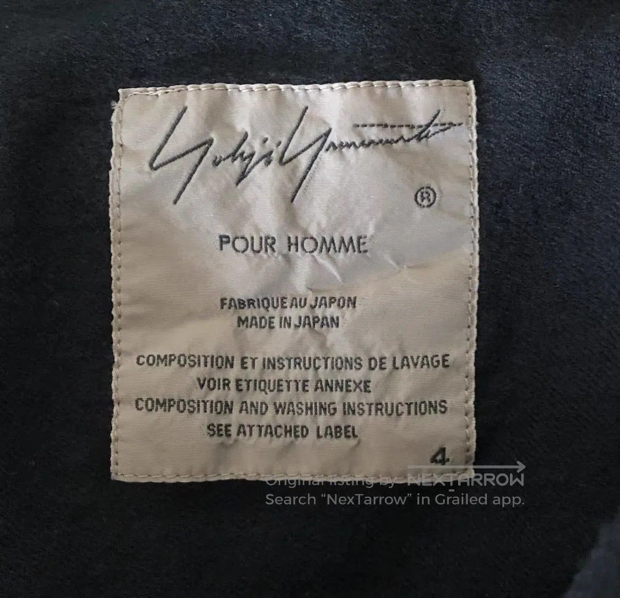 Yohji Yamamoto Black Long Button. Size US XL / EU 56 / 4 - 5 Thumbnail
