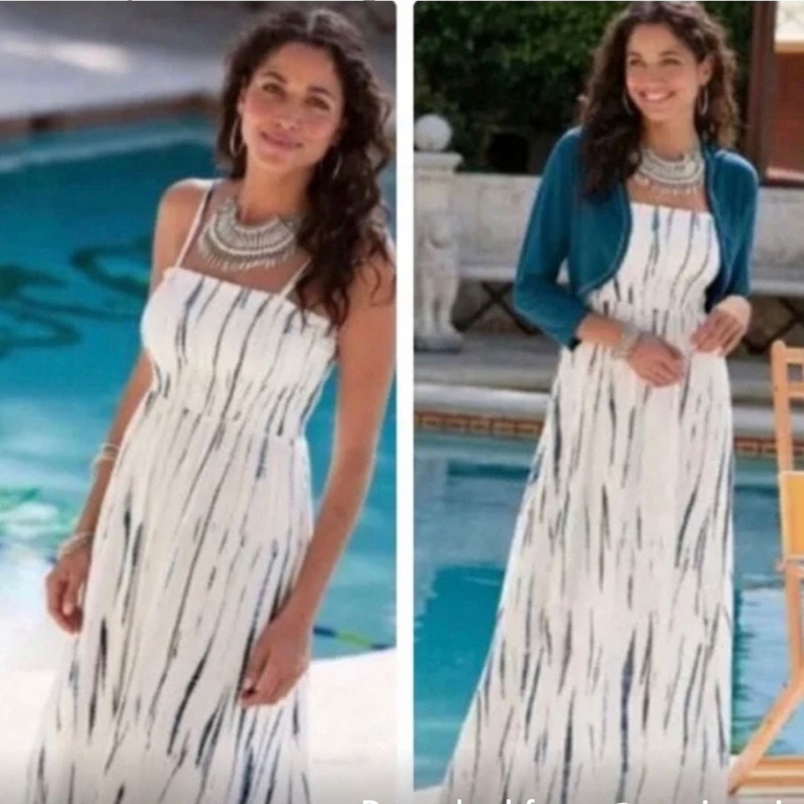 Soft Surroundings Soft Surroundings Monterey Maxi Dress Smocked size L Size L / US 10 / IT 46 - 1 Thumbnail