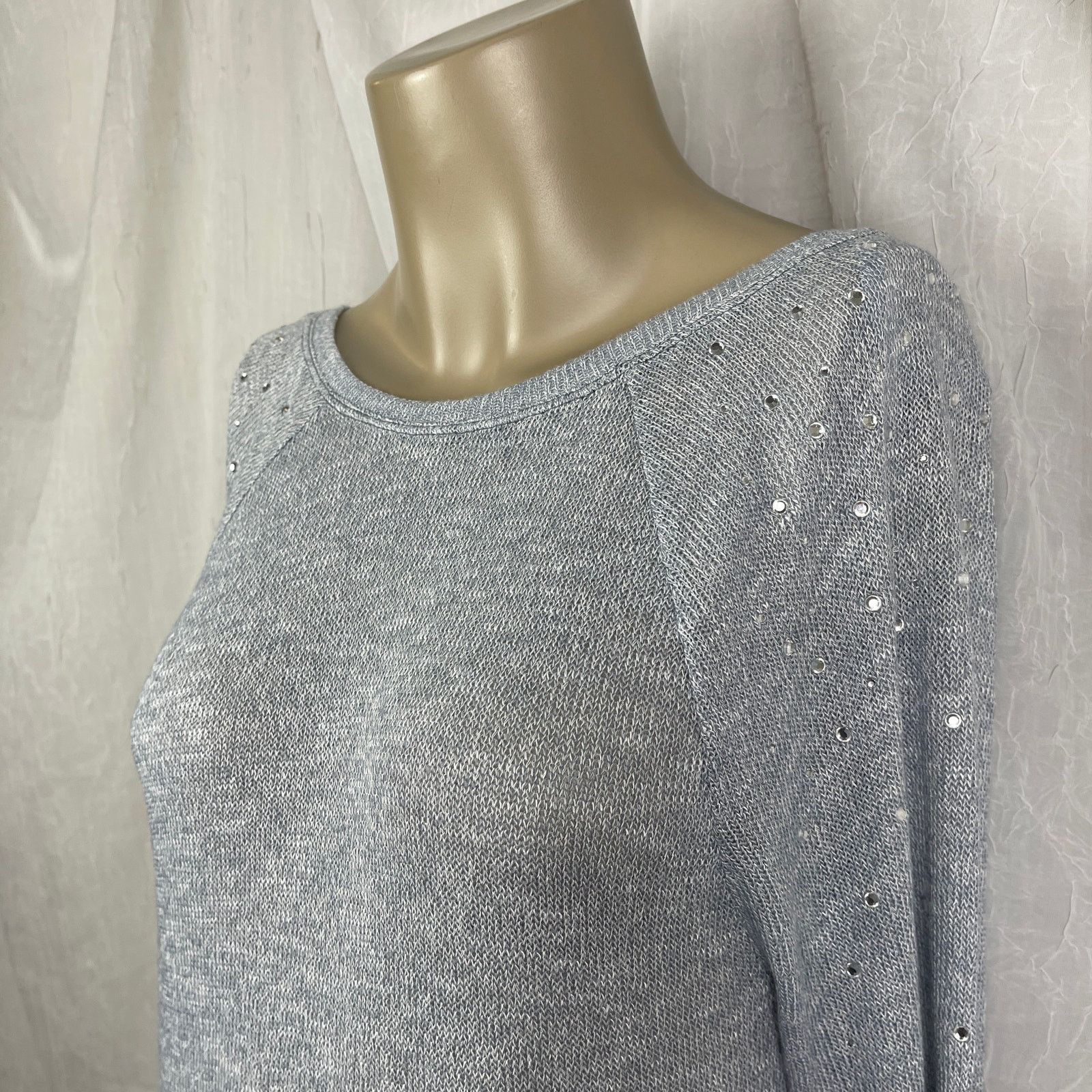 Pink Victoria’s Secret PINK Light Gray Scoop Back Slouchy Sweater Size XS / US 0-2 / IT 36-38 - 4 Thumbnail