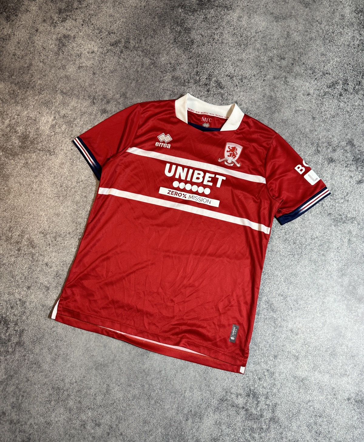 Errea Vintage Errea Middlesbrough Soccer Jersey Rare Streetwear M Size US M / EU 48-50 / 2 - 1 Thumbnail