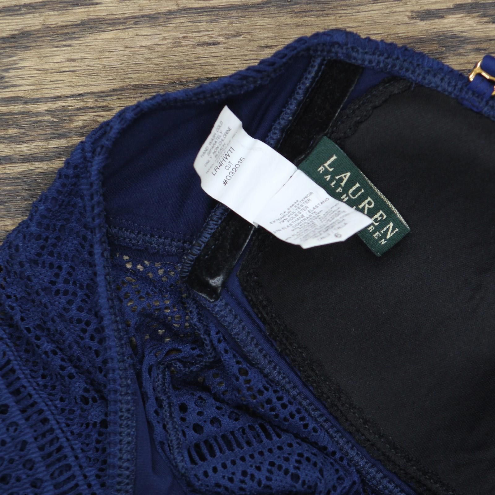 Lauren Ralph Lauren New Lauren By Ralph Lauren Swimsuit Bright Indigo Blue 6 Size ONE SIZE - 3 Thumbnail