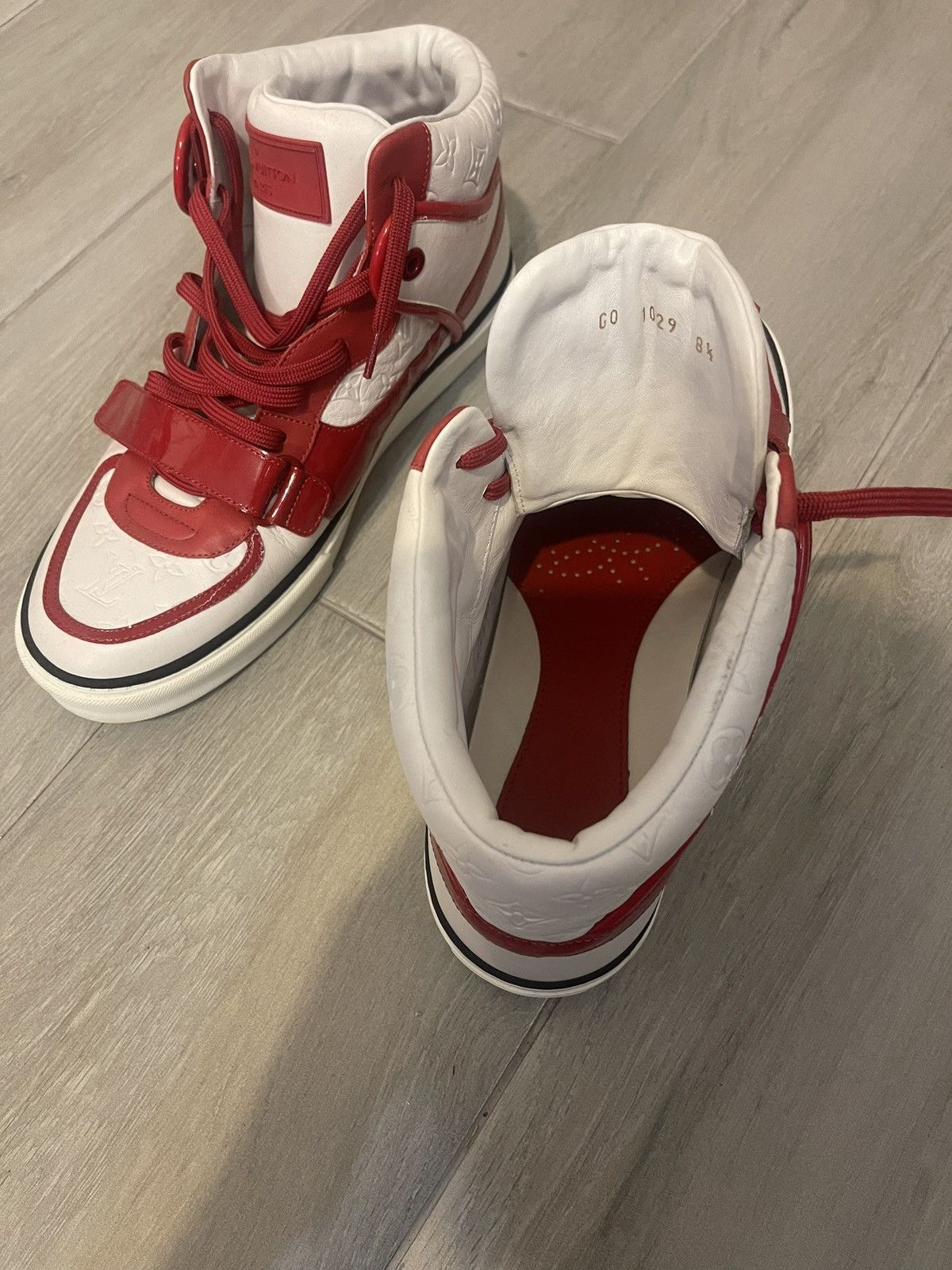 Louis Vuitton 2009 LOUIS VUITTON Calfskin Patent Tower High Top Sneakers Size US 8.5 / EU 41-42 - 13 Thumbnail