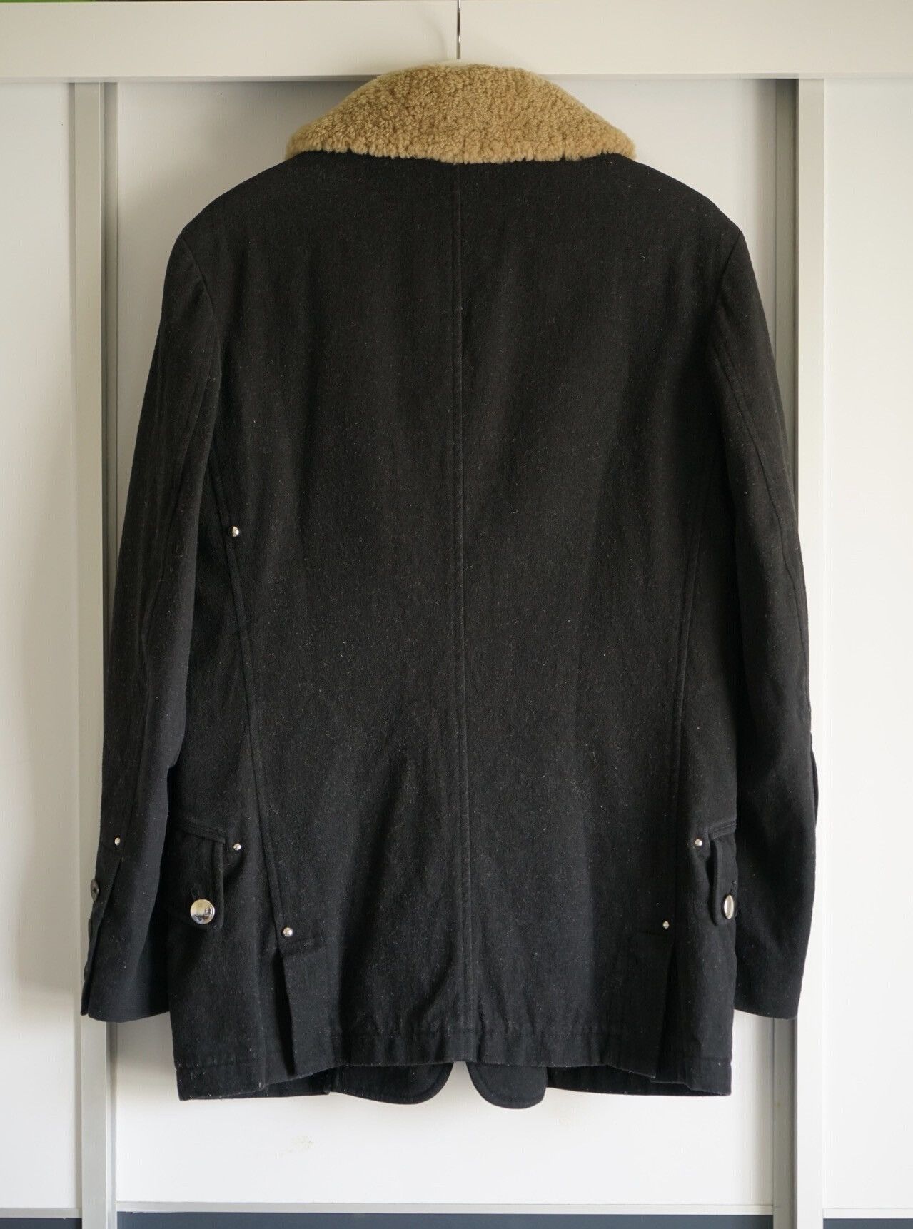 Yohji Yamamoto Yohji Yamamoto 05AW Zip Rivet Leather Collar Blazer Size US S / EU 44-46 / 1 - 3 Thumbnail