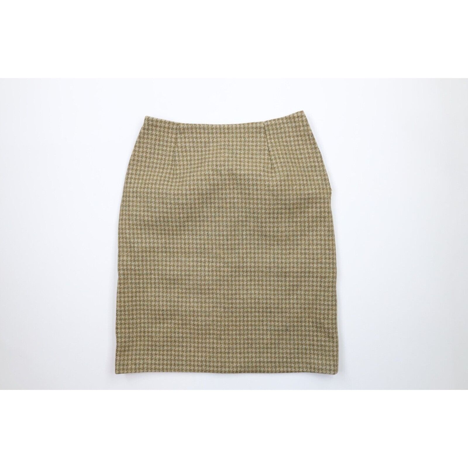 Vintage Vintage 50s 60s Rockabilly Distressed Wool Tweed Skirt Size 28" / US 6 / IT 42 - 1 Thumbnail