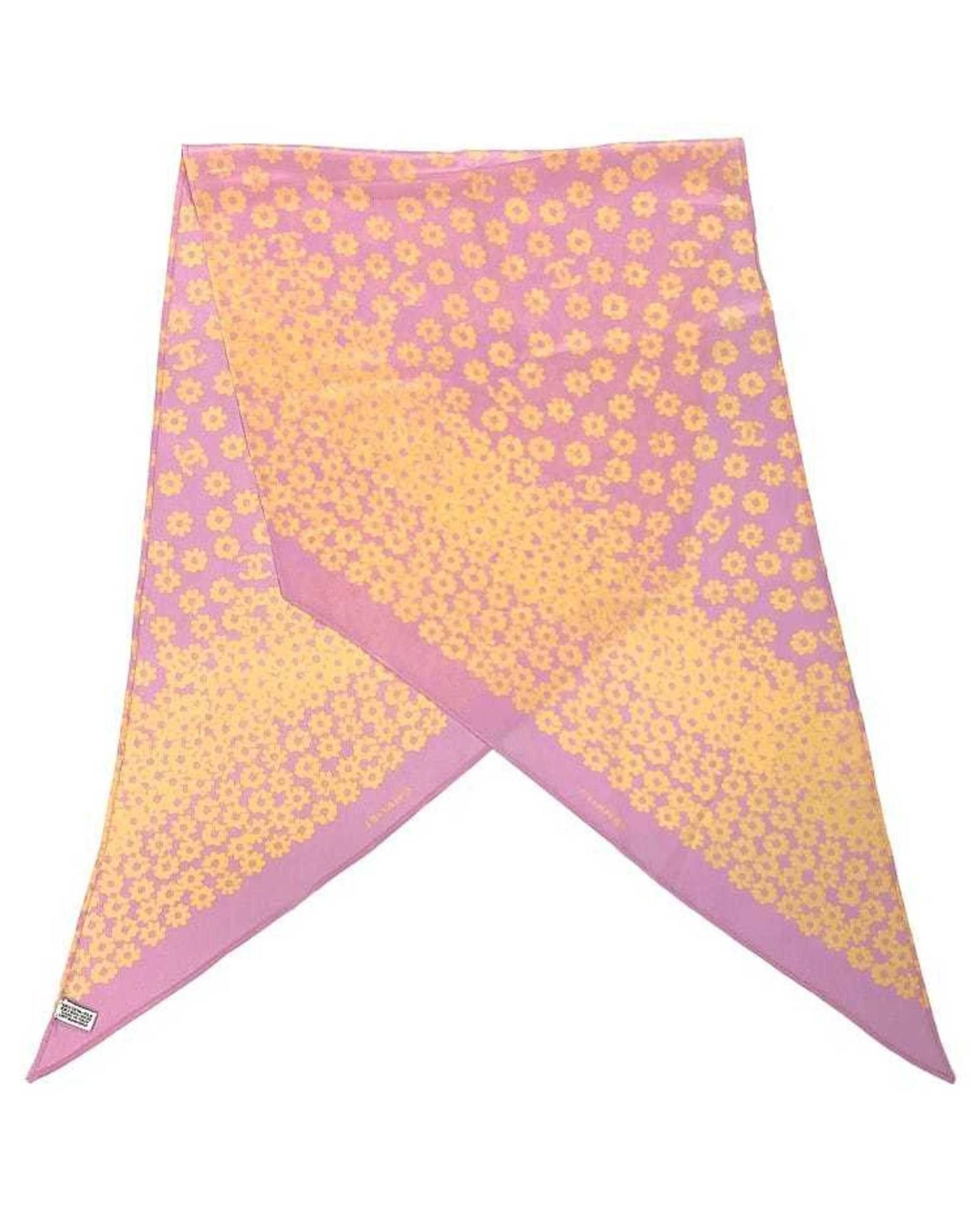 image of Multicolour Silk Chanel Scarf, Women's