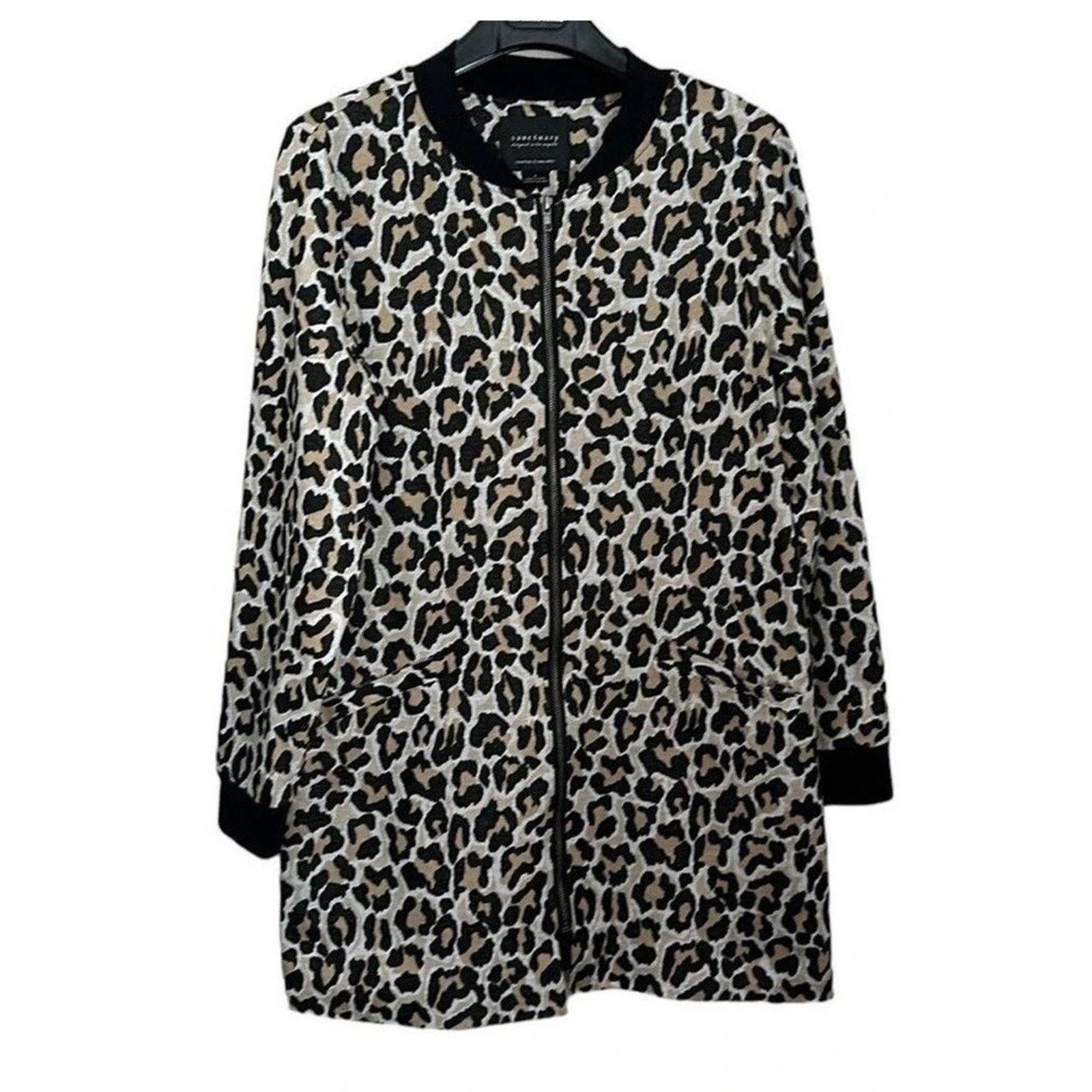 Anthropologie Sanctuary Anthropologie City Topper Zip Leopard Jacket/Coat Size S / US 4 / IT 40 - 5 Thumbnail