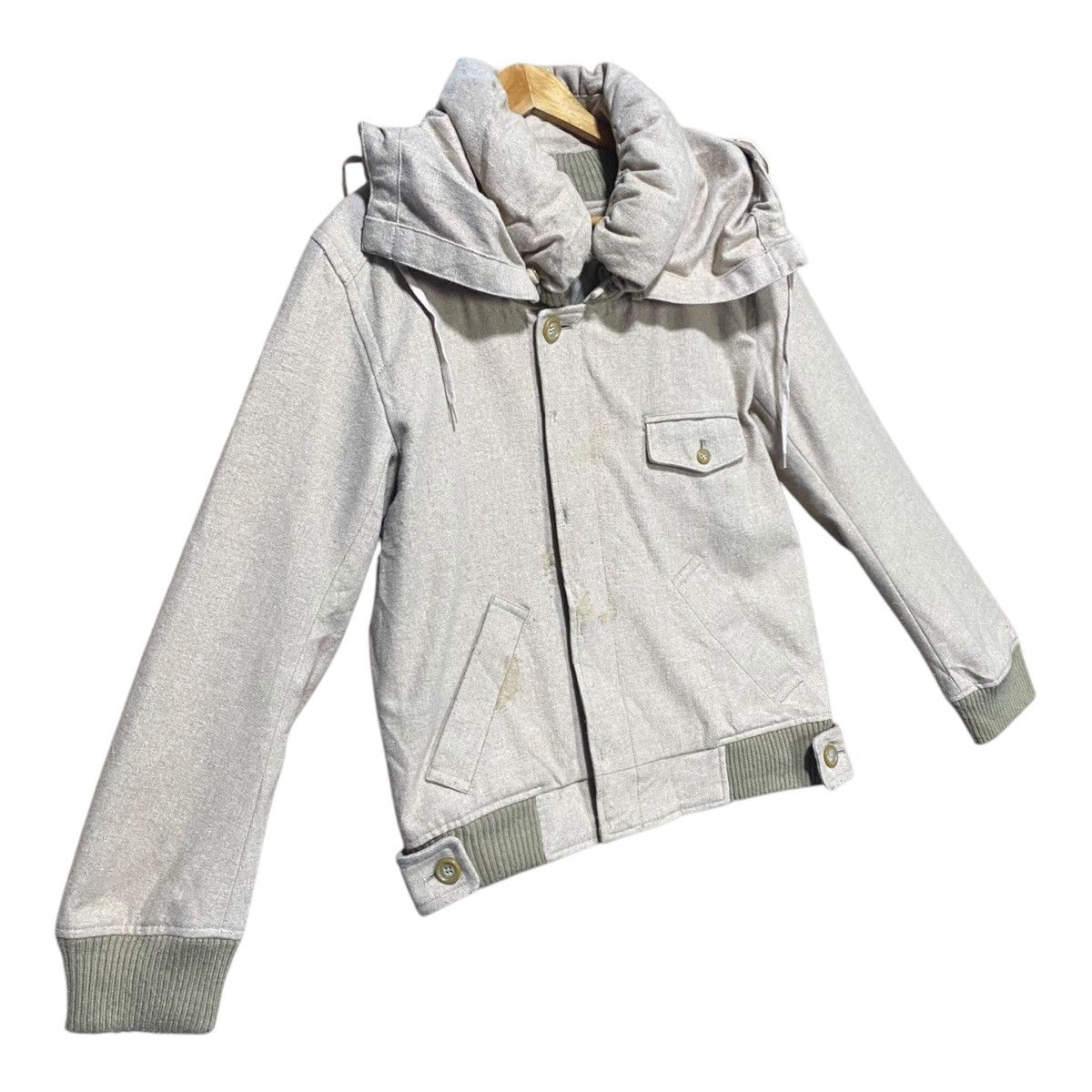Issey Miyake × mercibeaucoup ISSEY MIYAKE MERCIBEAUCOUP WOOL BOMBER JACKET Size US L / EU 52-54 / 3 - 3 Thumbnail