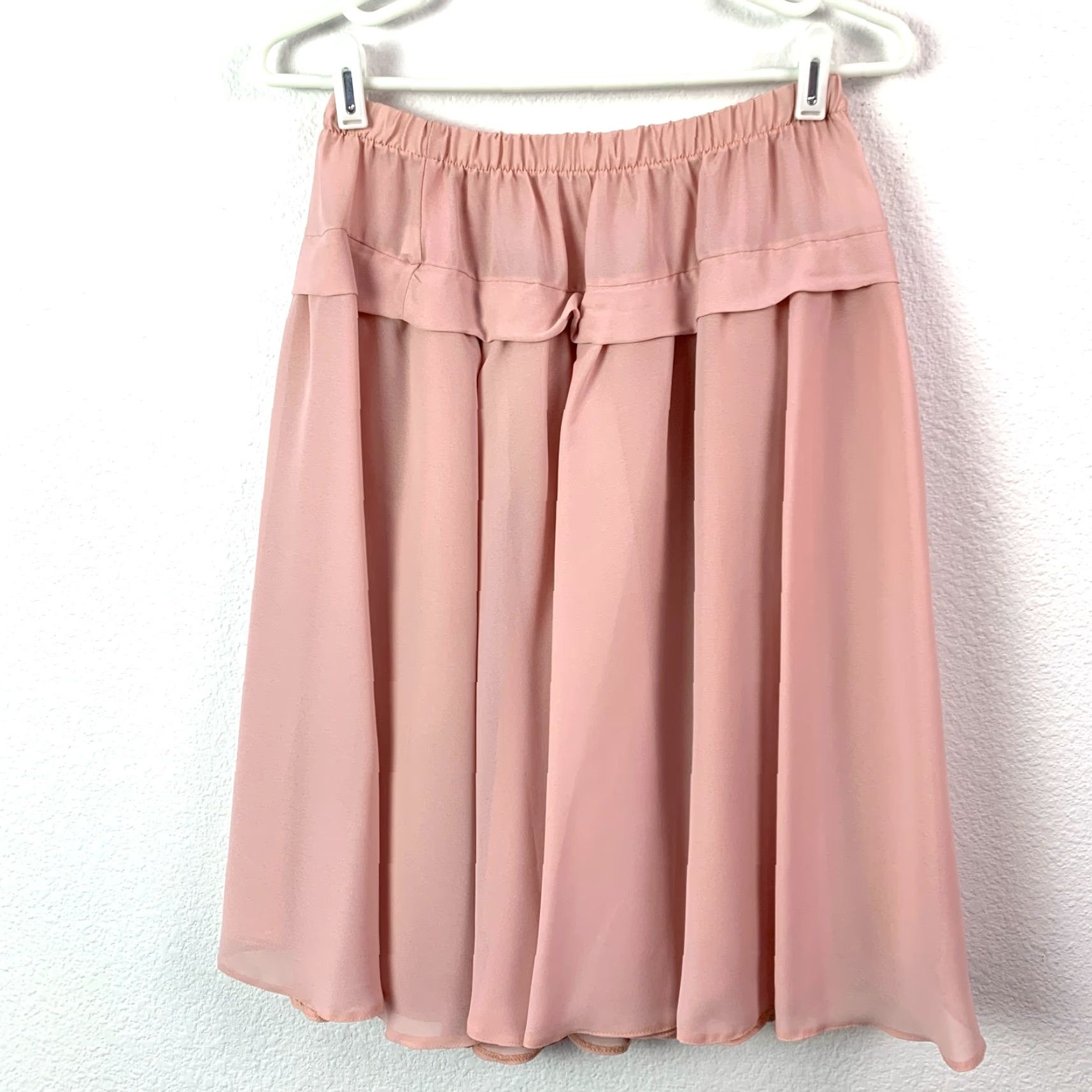 Pinko VINTAGE Caron Chicago Dusty Pink Lace Shirt Skirt Outfit 12 Women 1990s Secretary/Geek Casual Size XL / US 12-14 / IT 48-50 - 7 Thumbnail