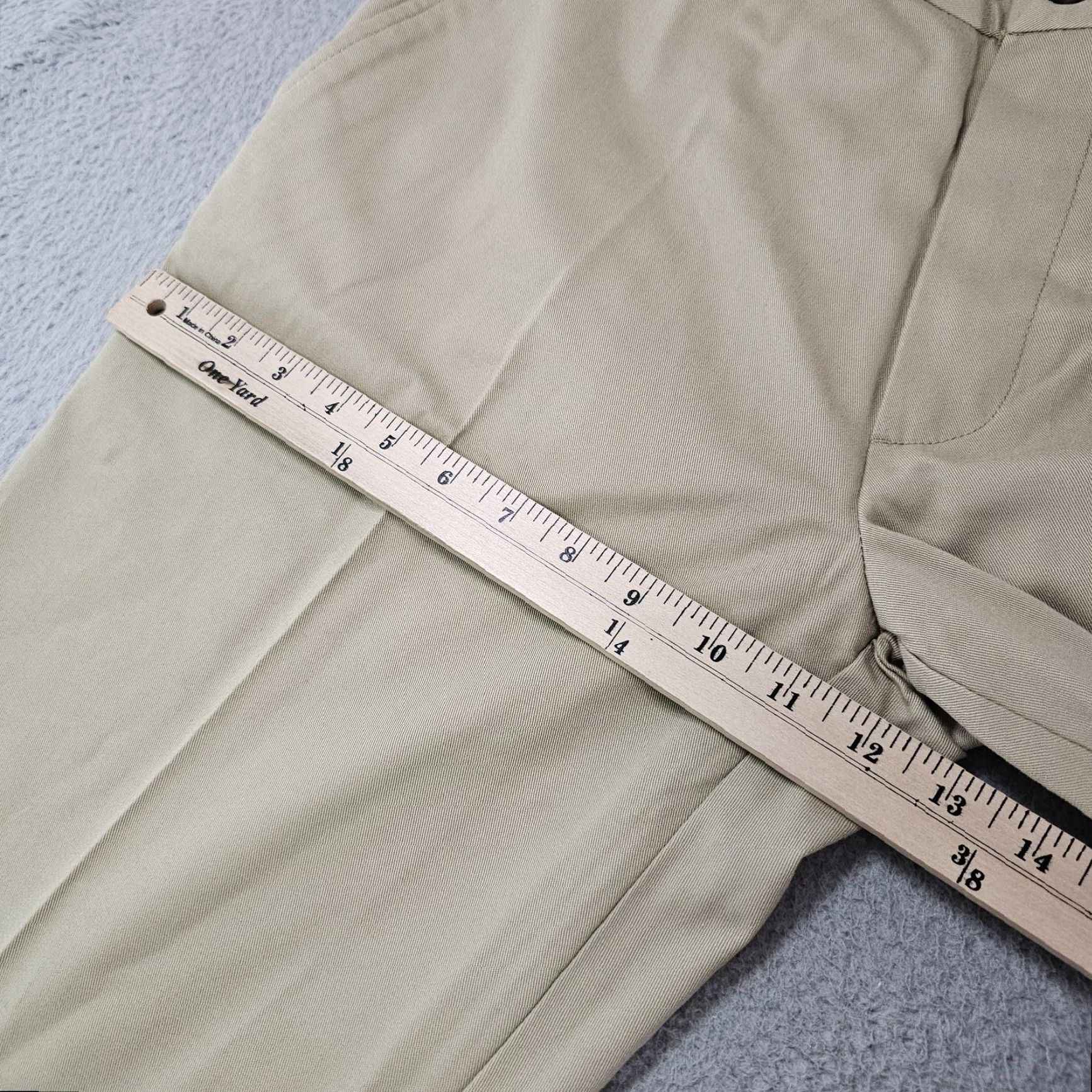 Vintage St. John's Bay Pants Mens 36x30 Khaki Classic Fit Easy Care Flat Front Chino Size US 36 / EU 52 - 5 Thumbnail