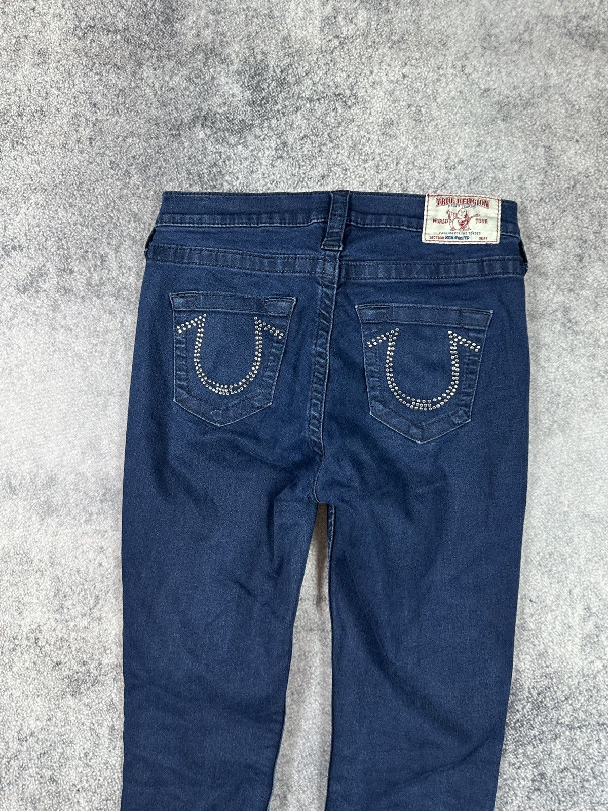 True Religion Y2K vintage true religion High Waisted jeans Streetwear Alt Size 29" - 2 Thumbnail