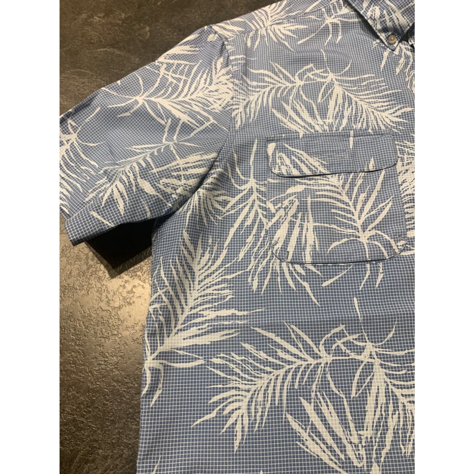Chaps Ralph Lauren Chaps Mens Short Sleeve Hawaiian Shirt Blue Floral Large L Button-Up Size US L / EU 52-54 / 3 - 2 Thumbnail