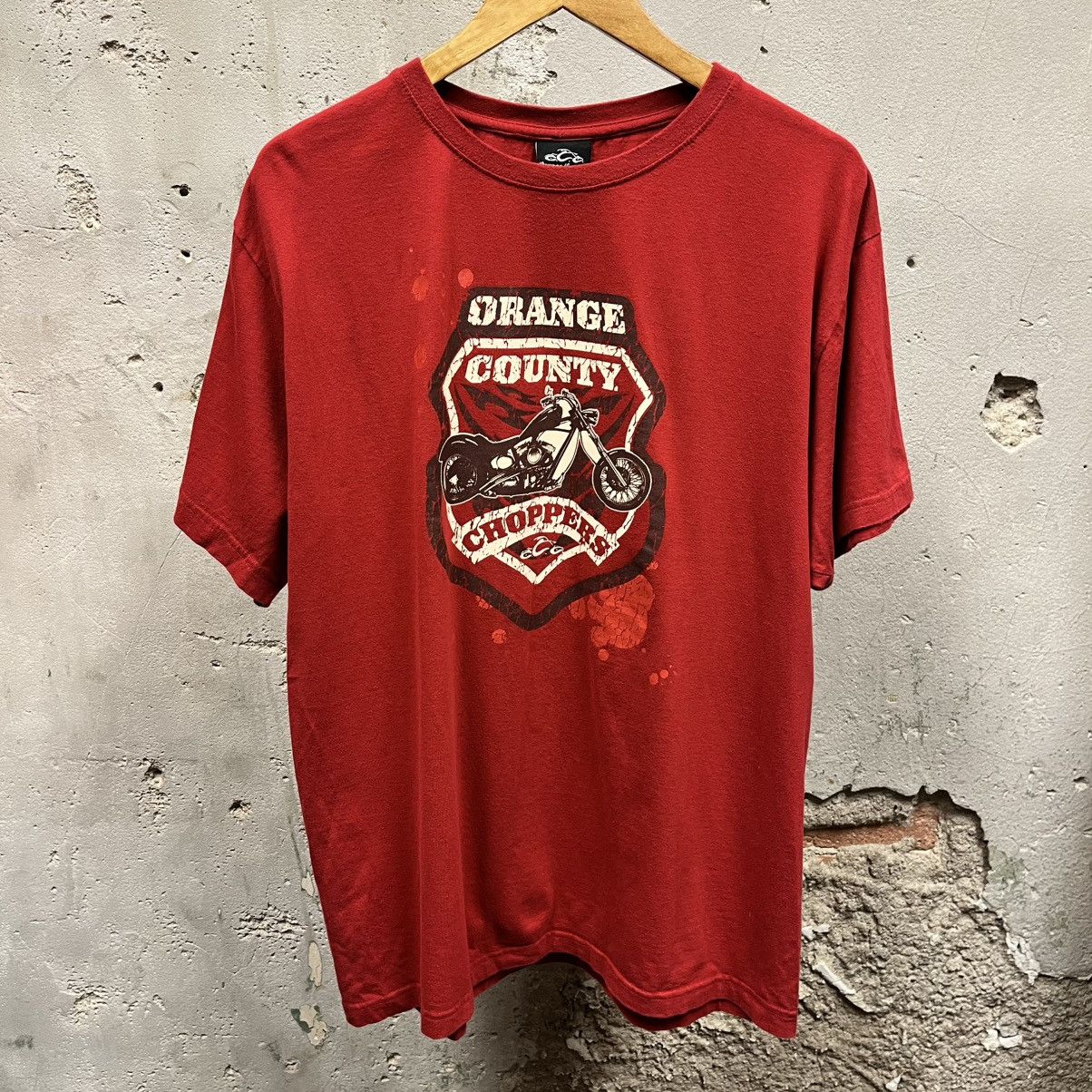 West Coast Choppers Orange County Choppers Y2K Jesse James Red Tee XL Biker Size US XL / EU 56 / 4 - 1 Thumbnail