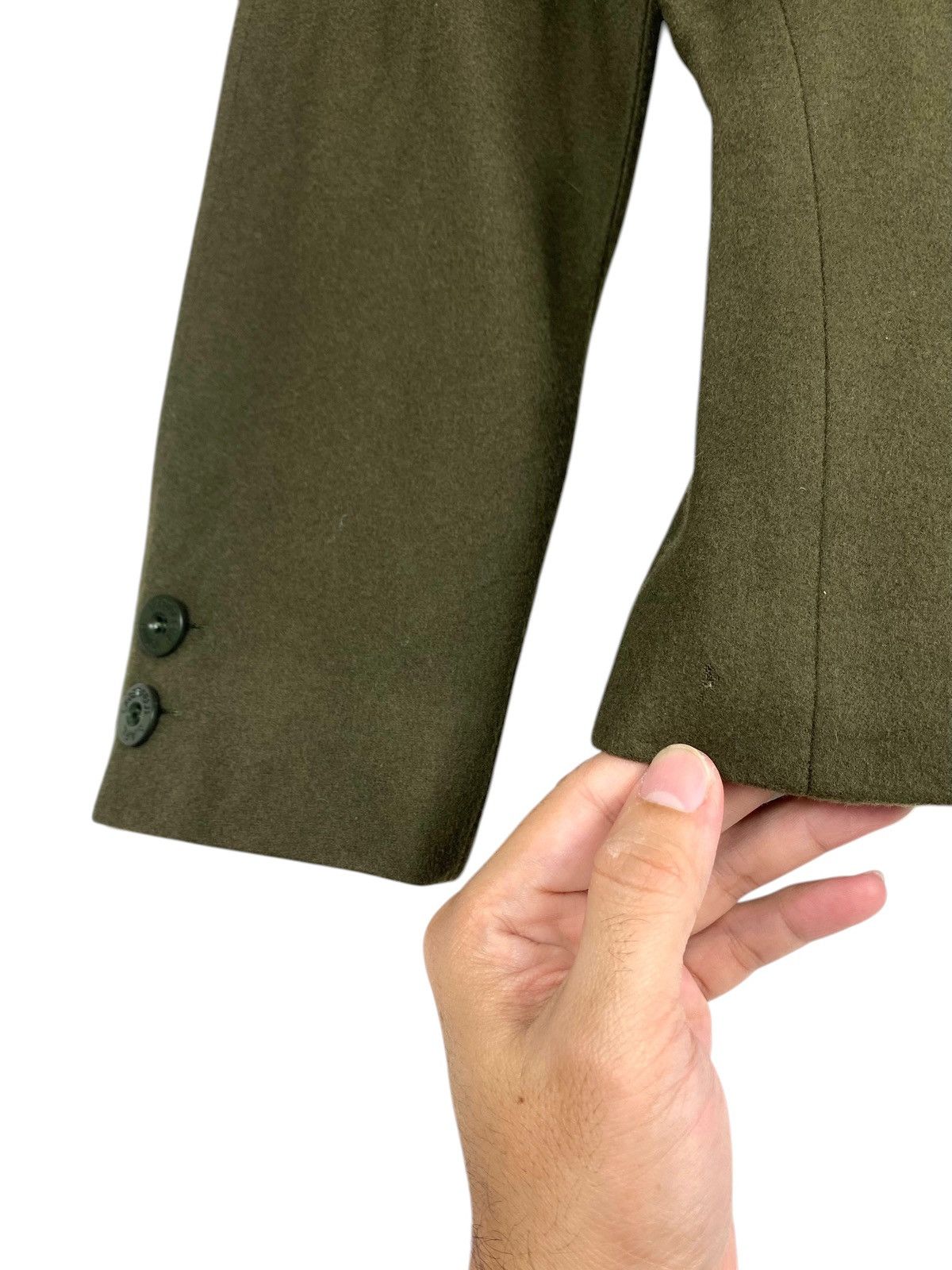 Karl Lagerfeld Karl Lagerfeld Double-Breasted Military Style Peplum Blazer Size S / US 4 / IT 40 - 10 Thumbnail