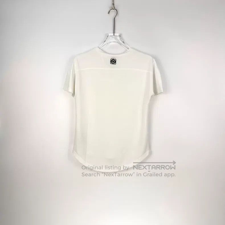 Loewe Loewe White Embroidered Logo Short Sleeve Size S / US 4 / IT 40 - 4 Thumbnail