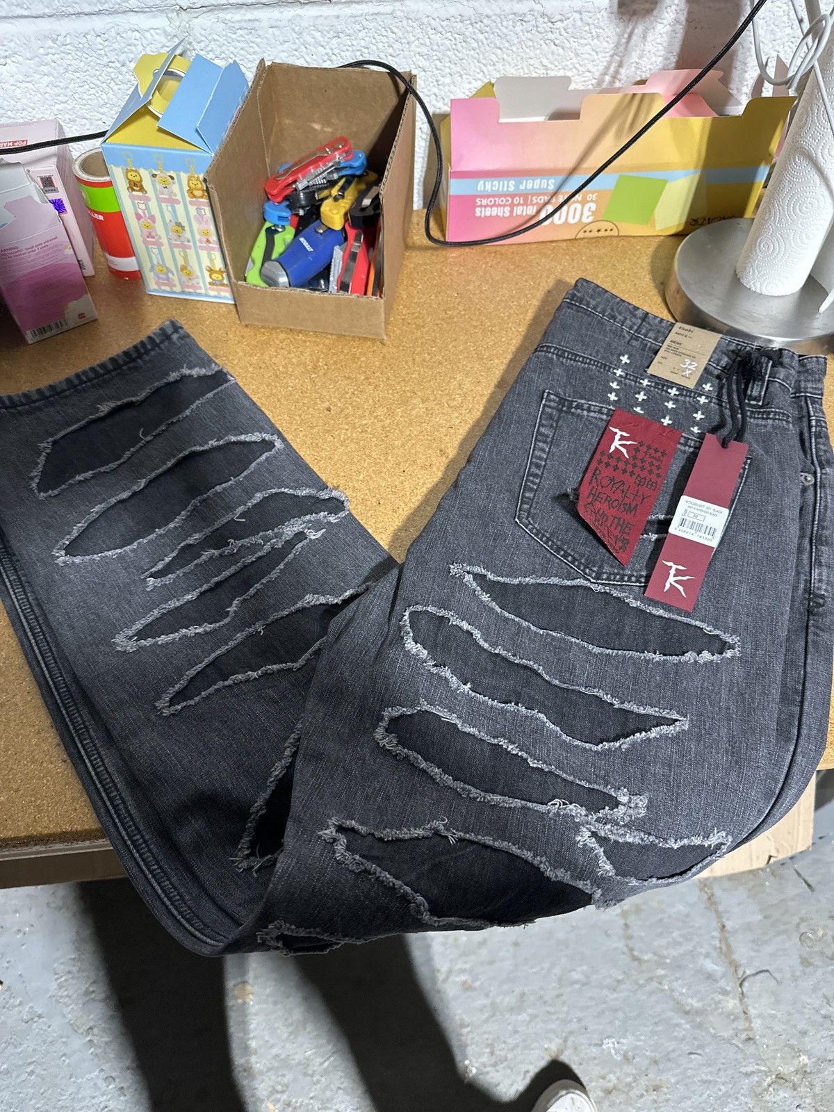 Ksubi Ksubi x Trippie Redd chitch shredded black jeans Size US 32 / EU 48 - 8 Thumbnail