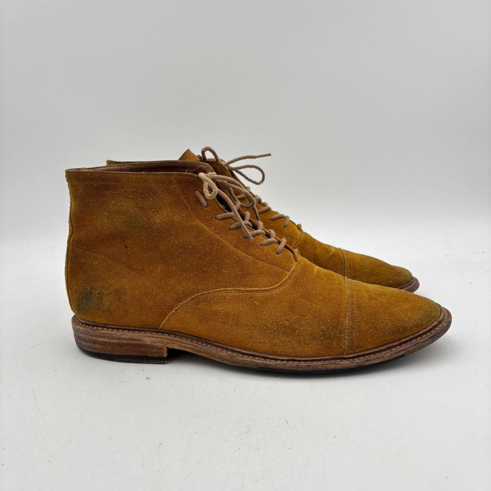 Frye Frye Paul Lace Up Suede Chukka Cap Toe Boots Men's 12 D Size US 12 / EU 45 - 3 Thumbnail