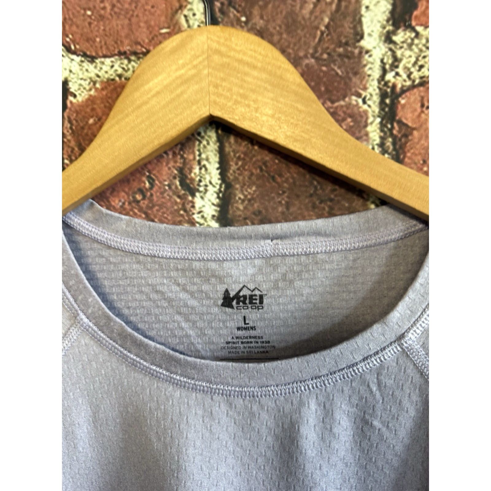 Vintage REI Womens Gray Long Sleeve Waffled Shirt Size Large Size L / US 10 / IT 46 - 3 Thumbnail