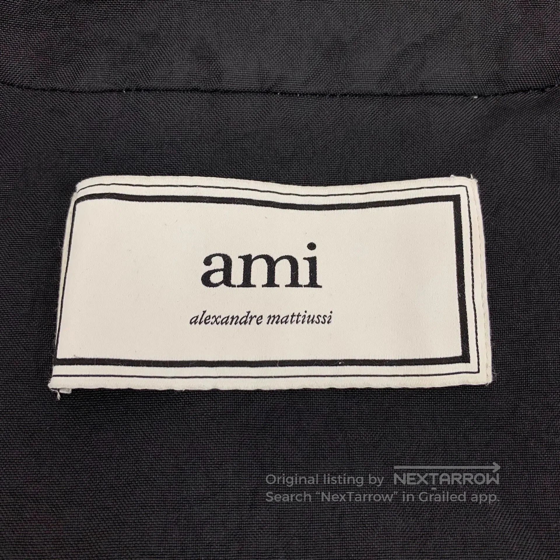 AMI Ami Black Hooded Multi-pocket Trench Coat. Size US M / EU 48-50 / 2 - 5 Thumbnail