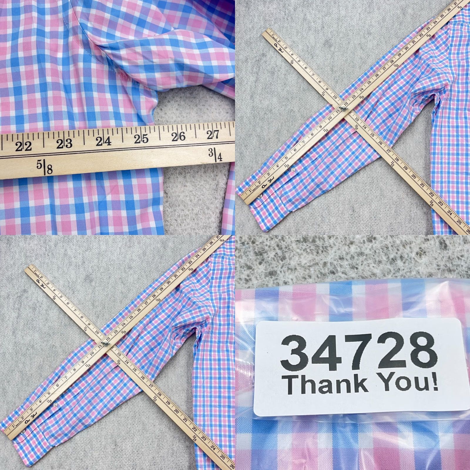 Vineyard Vines Vineyard Vines Shirt Men Medium Blue Pink Plaid Classic Fit Tucker Button Up Size US M / EU 48-50 / 2 - 8 Thumbnail