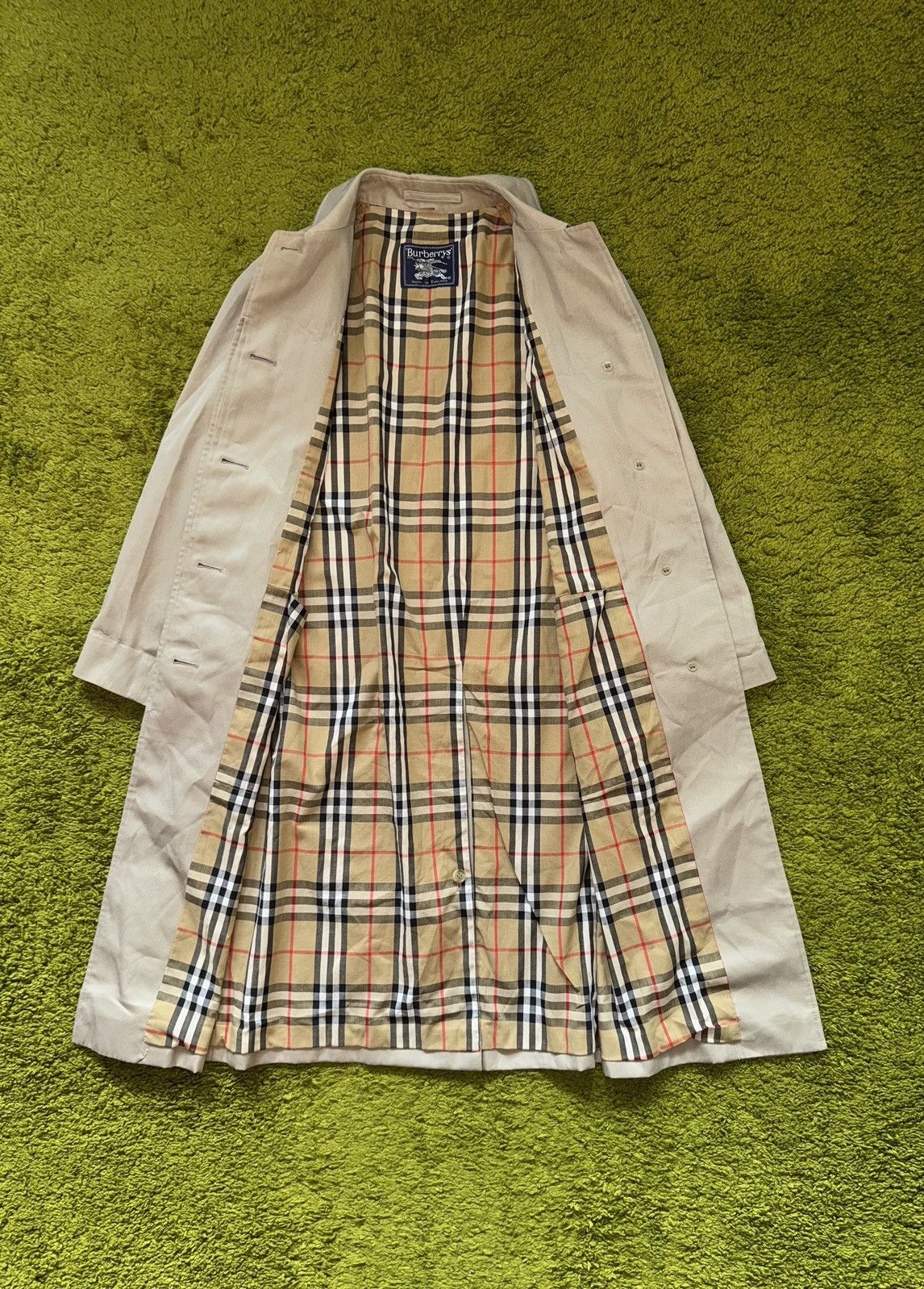Burberry × Designer × Vintage Burberrys 1990s vintage nova check lining iconic trench coat Size M / US 6-8 / IT 42-44 - 1 Thumbnail