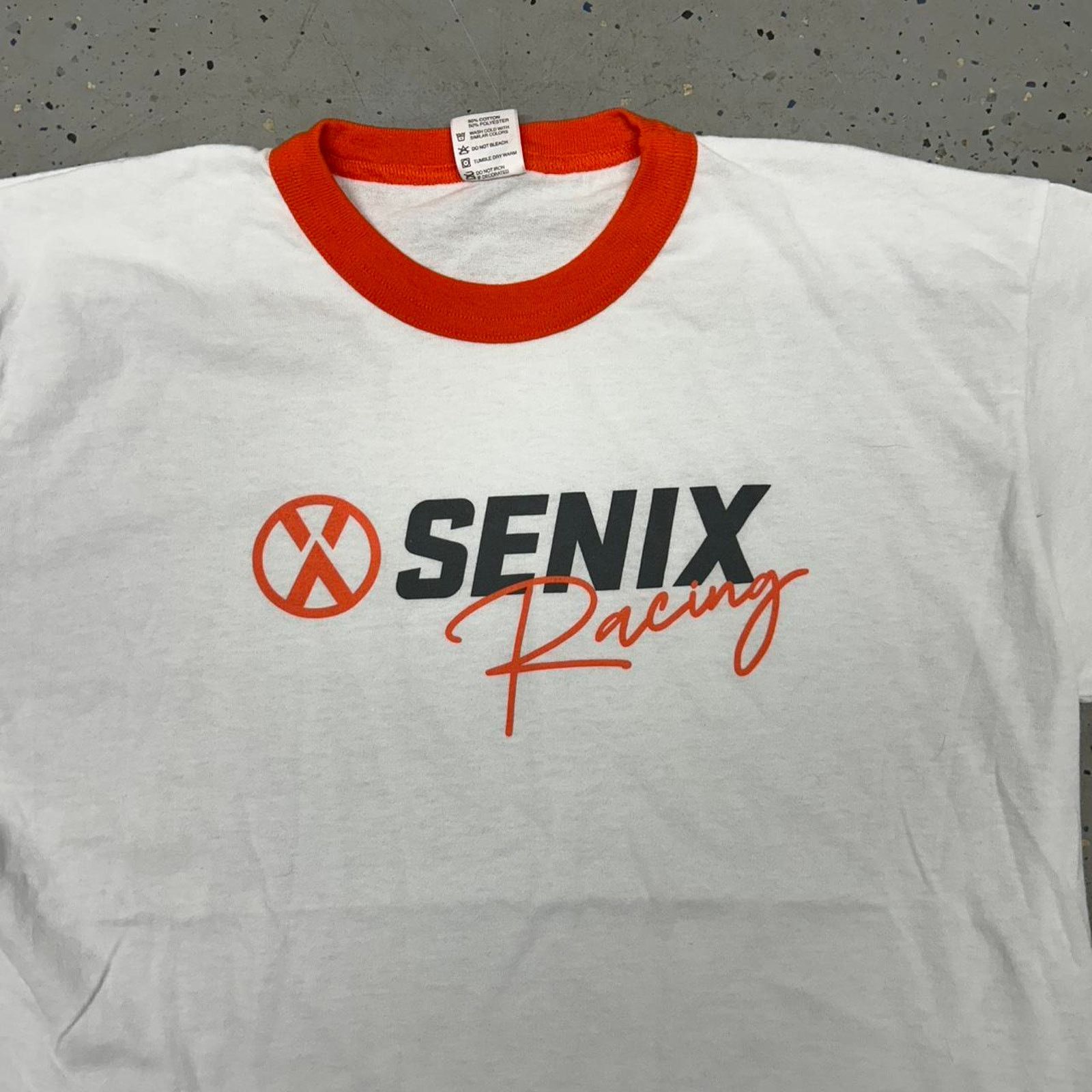 Other VTG/Y2K Senix Racing white and orange ringer t-shirt Size US L / EU 52-54 / 3 - 2 Thumbnail